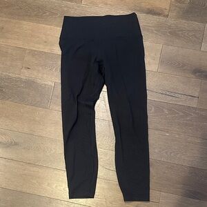 Lulu Align 25” Black High-Waisted Leggings
